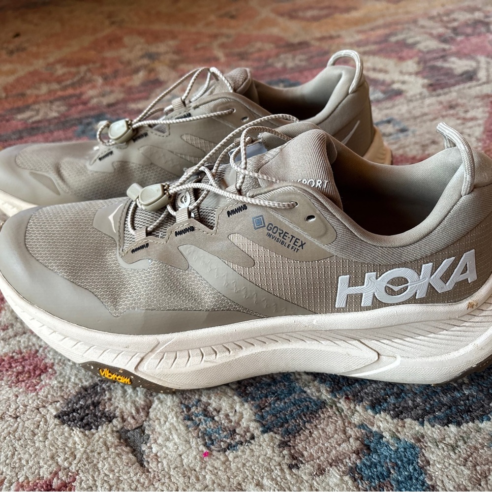 Women’s Hoka one one women’s transport gortex taupe sneakers - Picture 3 of 8